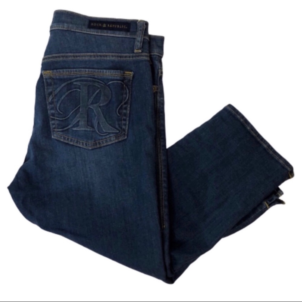 Rock & Republic Roskilde Capri Mid Rise Skinny 10